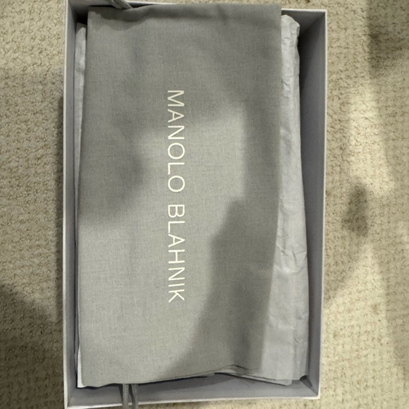 Manolo Blahnik Dark Green Slingback Maysi Heels - Picture 8 of 10